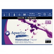 Aquafine Cold Pressed (NOT) Watercolour Paper Gummed Pads - A4/A3/20"x16"