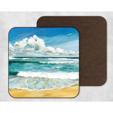 Rolling Aqua Sea - Set Of 4 Coasters