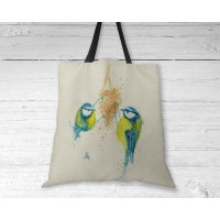 Eurasian Blue Tits - Tote Bag Eurasian Blue Tits - Tote Bag