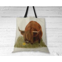 Highland Cow At Applecross - Tote Bag