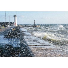 Sea Wall Anstruthers - Art Print