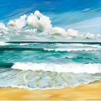Rolling Aqua Sea - Art Print