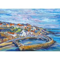 Crail Harbour In Autumn - Art Print Crail Harbour In Autumn - Art Print