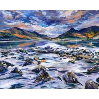 Glencoe Village From Loch Leven - Art Print Glencoe Village From Loch Leven - Art Print