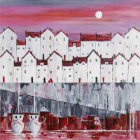 Red Roofs - Art Print