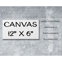 Giclée Gallery Wrapped Canvas Print 12" x 6" Giclée Gallery Wrapped Canvas Print 12" x 6"