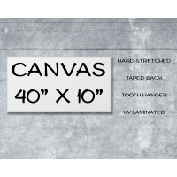 Giclée Gallery Wrapped Canvas Print 40" x 10"