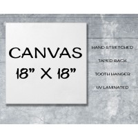 Giclée gallery Wrapped Canvas Print 18" x 18"