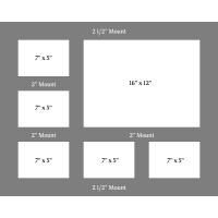 Lava 28mm - Framed Multi Aperture 30" x 24" Display for Six Giclee Prints