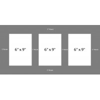 Lava 28mm - Framed Multi Aperture For Three 6" x 9" Giclee Prints