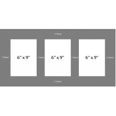 Lava 28mm - Framed Multi Aperture For Three 6" x 9" Giclee Prints