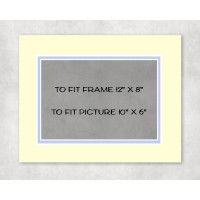 Conservation Double Picture Mount 12" x 8" to fit 10" x 6" picture - pack of 5