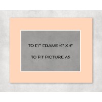 Conservation Picture Mount 14" x 11" to fit A5 picture - pack of 5