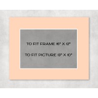 Conservation Picture Mount 16" x 12" to fit 13"x10" picture - pack of 5 Conservation Picture Mount 16" x 12" to fit 13"x10" picture - pack of 5