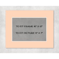 Conservation Picture Mount 16" x 12" to fit 9"x7" picture - pack of 5