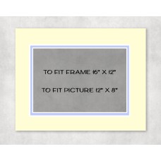 Conservation Double Picture Mount 16" x 12" to fit 12" x 8" picture - pack of 5