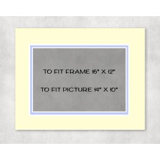 Conservation Double Picture Mount 16" x 12" to fit 14" x 10" picture - pack of 5