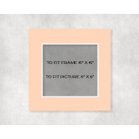 Conservation Picture Mount 16" x 16" to fit 6" x 6" picture - pack of 5 Conservation Picture Mount 16" x 16" to fit 6" x 6" picture - pack of 5
