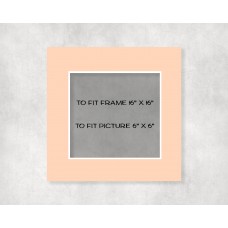 Conservation Picture Mount 16" x 16" to fit 6" x 6" picture - pack of 5