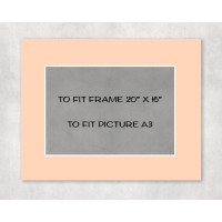 Conservation Picture Mount 20" x 16" to fit A3 picture - pack of 5