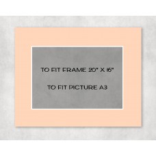 Conservation Picture Mount 20" x 16" to fit A3 picture - pack of 5