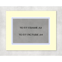Conservation Double Picture Mount A3 to fit A4 picture - pack of 5 Conservation Double Picture Mount A3 to fit A4 picture - pack of 5