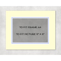 Conservation Double Picture Mount A4 to fit 9" x 6" picture - pack of 5