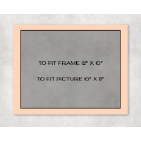 Black Core Mount 12" x 10" to fit 10" x 8" picture - pack of 5