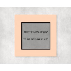 Black Core Mount 12" x 12" to fit 8" x 8" picture - pack of 5