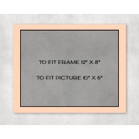 Black Core Mount 12" x 8" to fit 10" x 6" picture - pack of 5