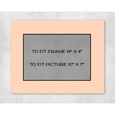 Black Core Mount 14" x 11" to fit 10" x 7" picture - pack of 5