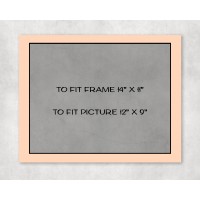Black Core Mount 14" x 11" to fit 12" x 9" picture - pack of 5