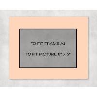 Black Core Mount A3 to fit 9" x 6" picture - pack of 5
