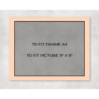 Black Core Mount A4 to fit 9" x 6" picture - pack of 5