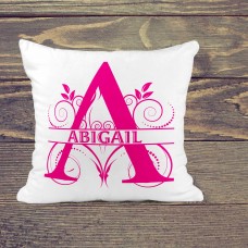 Photo Cushion - white faux suede