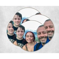 Gloss round coaster - Set of four