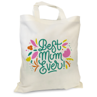 White tote bag small short handle White tote bag small short handle